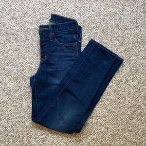 Madewell high waisted slim straight dark wash denim size 24